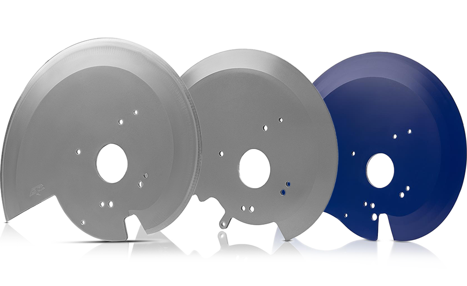 Foto von drei verschiedenen sichelförmigen Messern mit transparentem Hintergrund