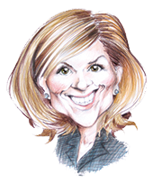 Caricature of Michaela Marquardt